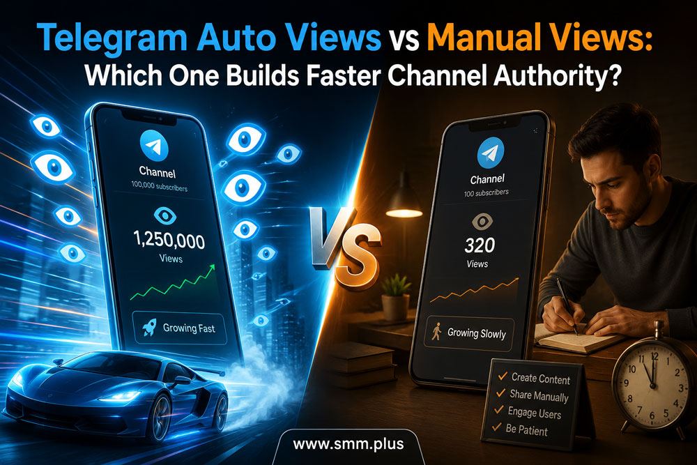 Telegram Auto Views vs Manual Views: Which One Builds Faster Channel Authority?