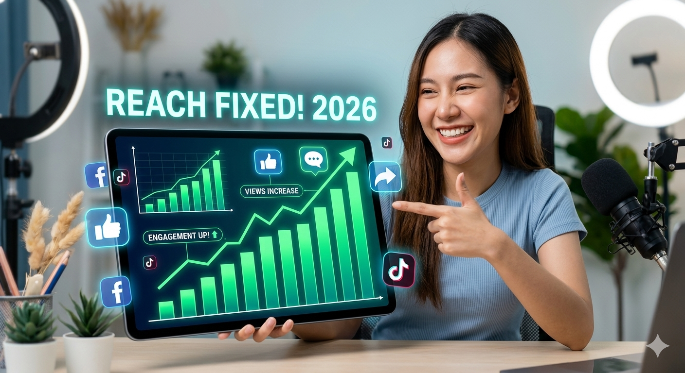 10 วิธีแก้โดนปิดกั้นการมองเห็น Facebook & TikTok 2026