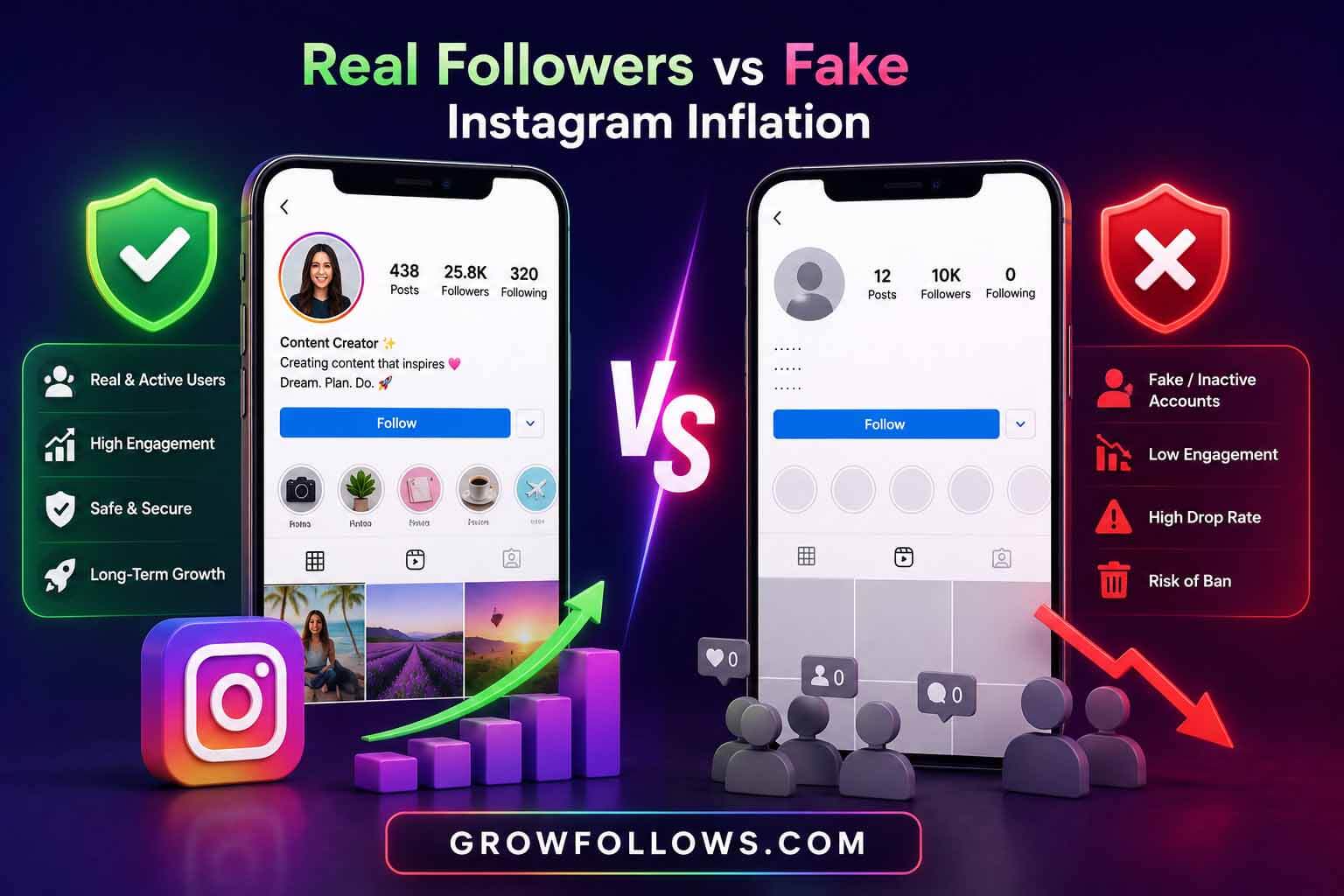 Real Followers vs Fake Instagram Inflation