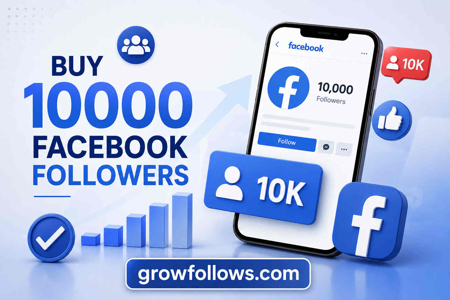 Buy 10000 Facebook Followers with Instant Delivery & Refill