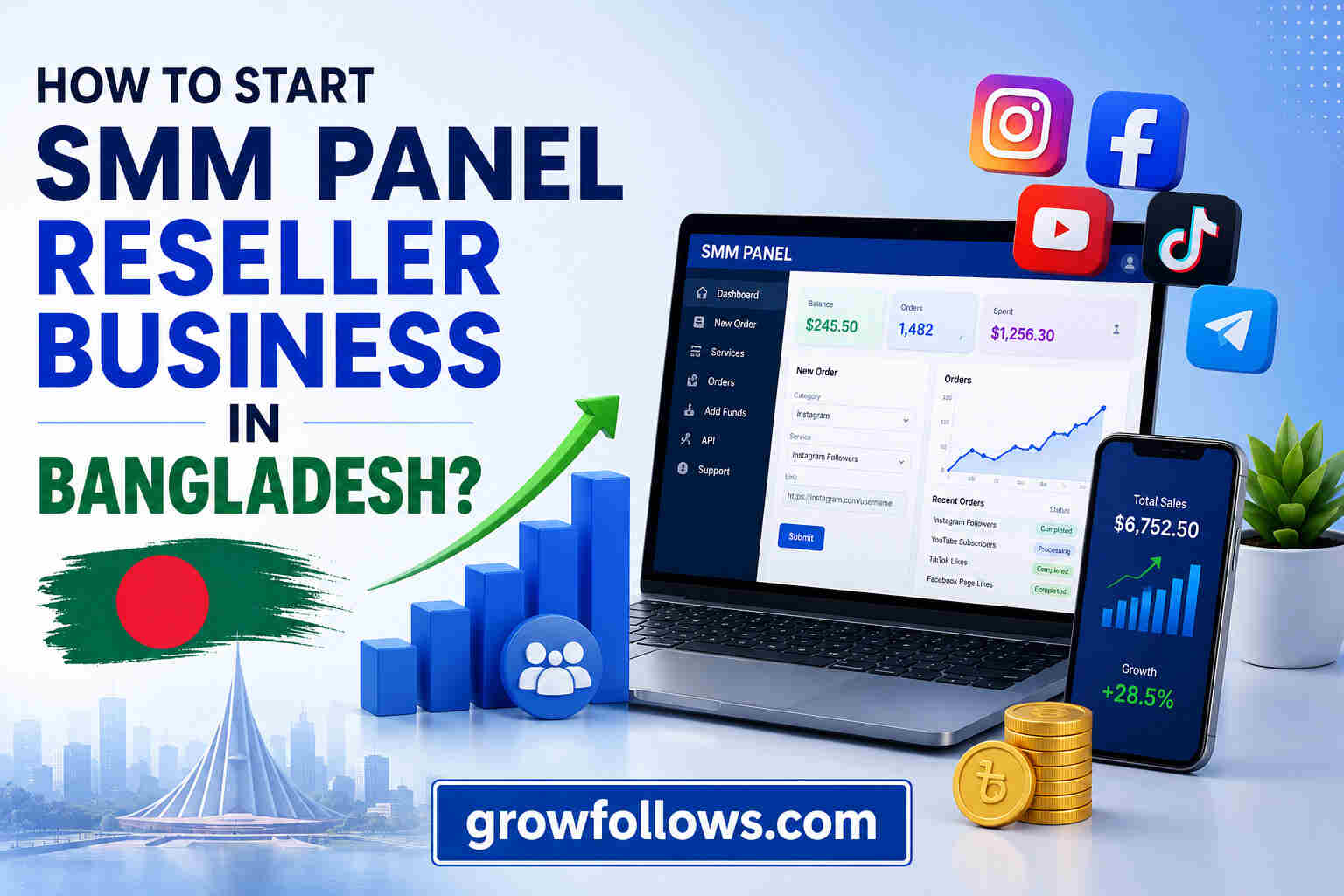 How to Start an SMM Panel Reseller Business in Bangladesh?