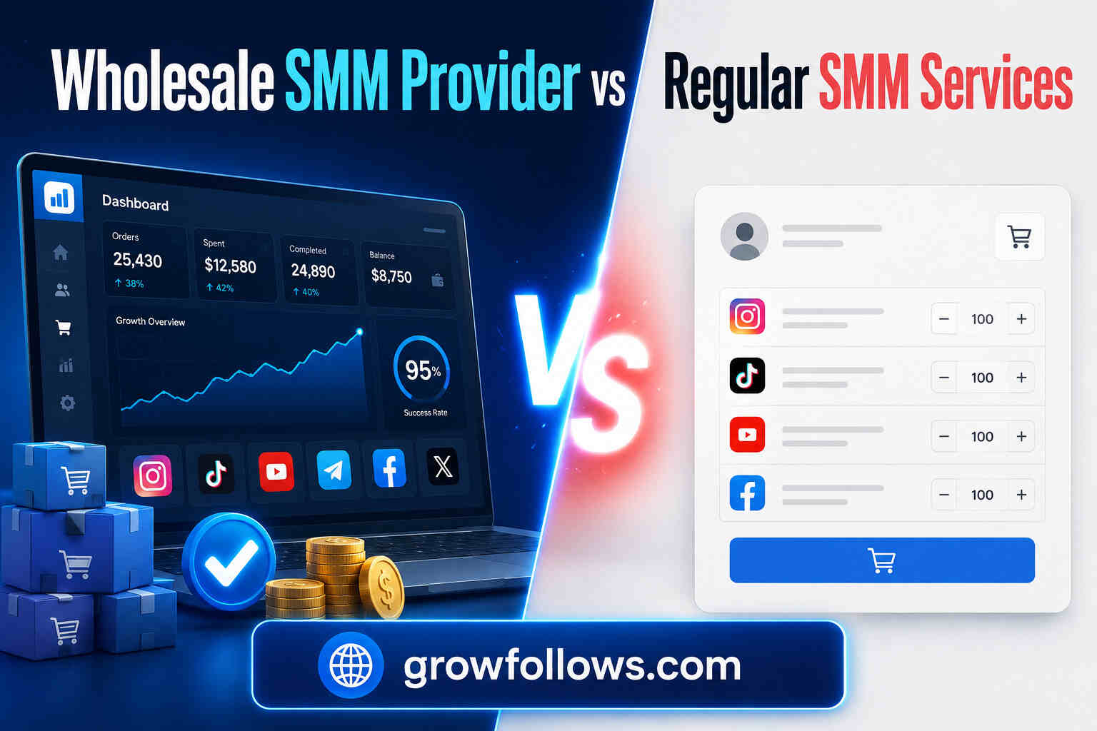 Wholesale SMM Provider vs Regular SMM Services