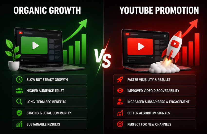 Organic Growth vs YouTube Promotion