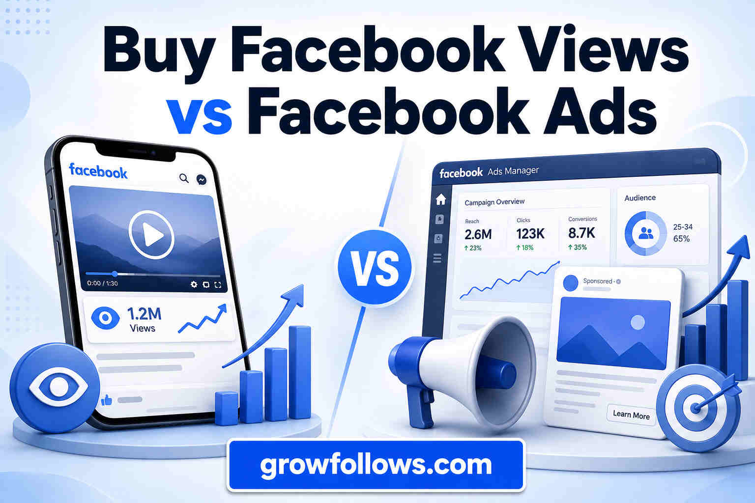 Buy Facebook Views vs Facebook Ads