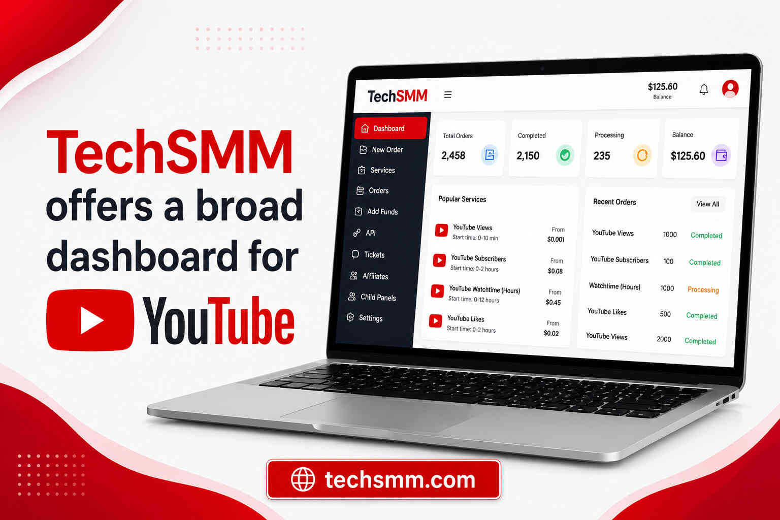 TechSMM YouTube SMM Panel
