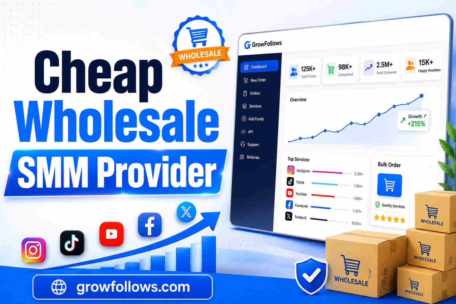 Cheap Wholesale SMM Provider for Resellers and Agencies