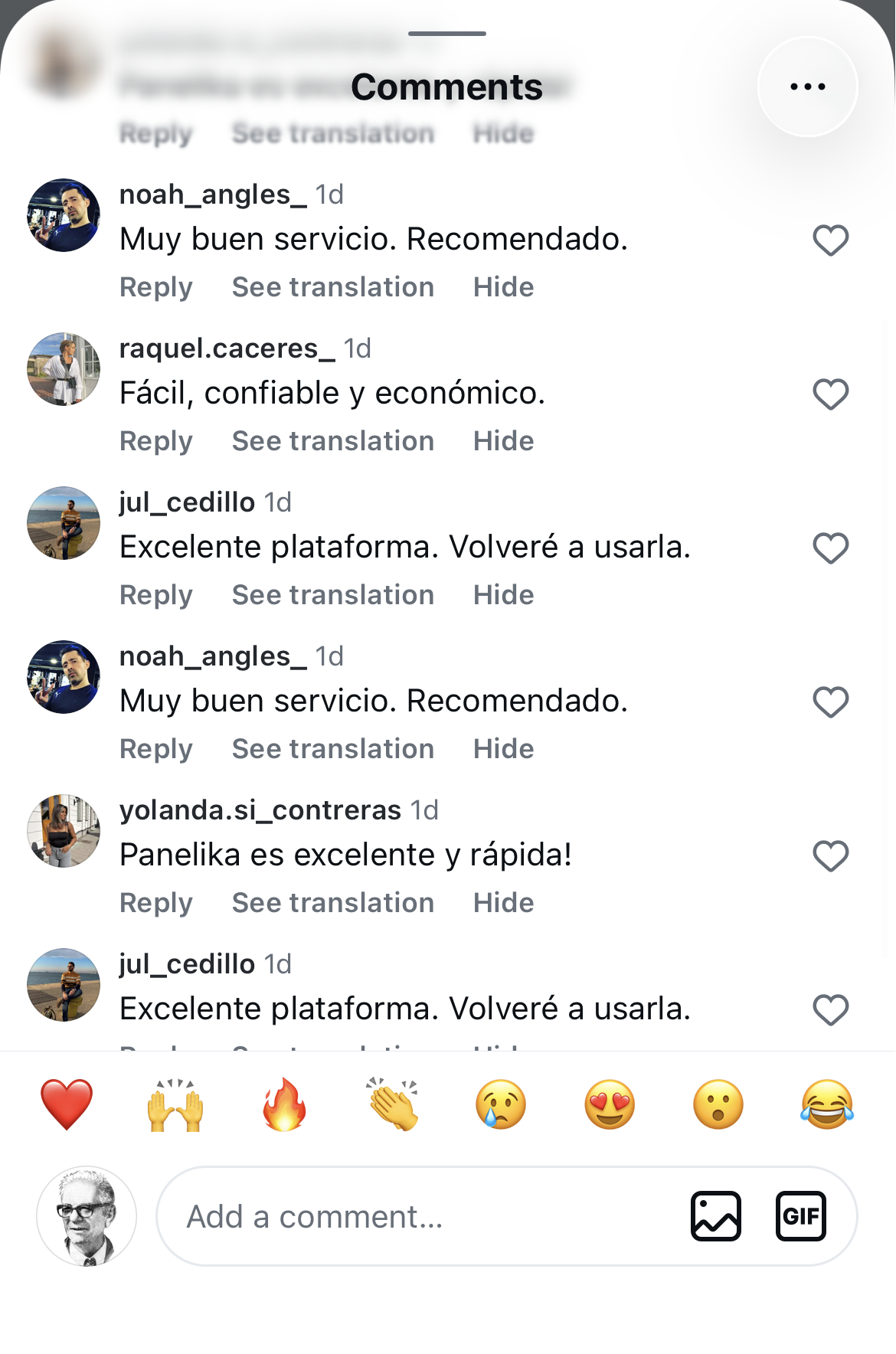 Exemples de commentaires Instagram pour une campagne en français