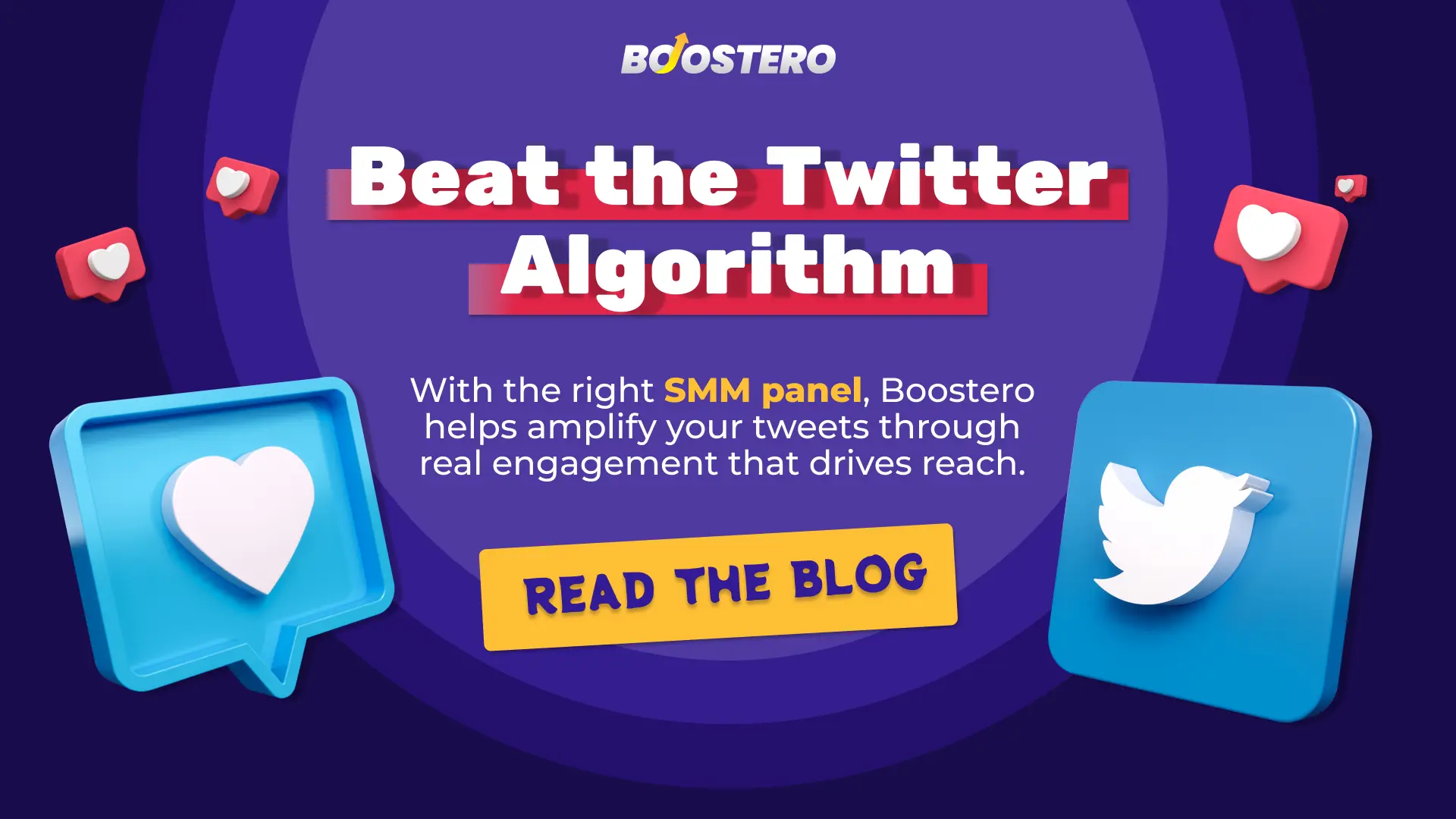 Boostero guide on beating the Twitter algorithm using an SMM panel to increase engagement and reach
