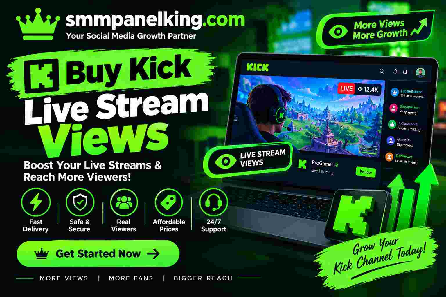 Buy Kick Live Stream Views
