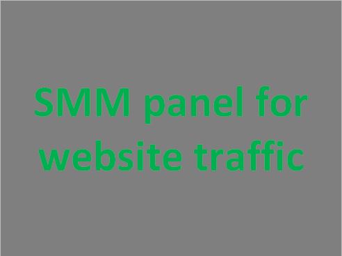 SMM panel for website traffic