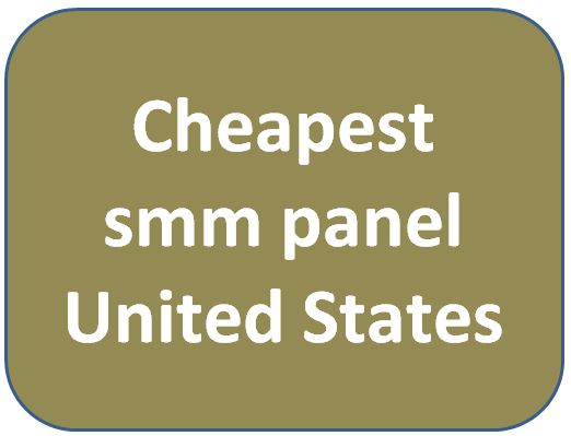 cheapest SMM panel in the United States