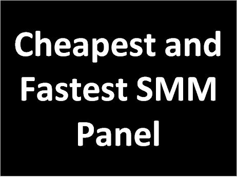 Cheapest and Fastest SMM Panel