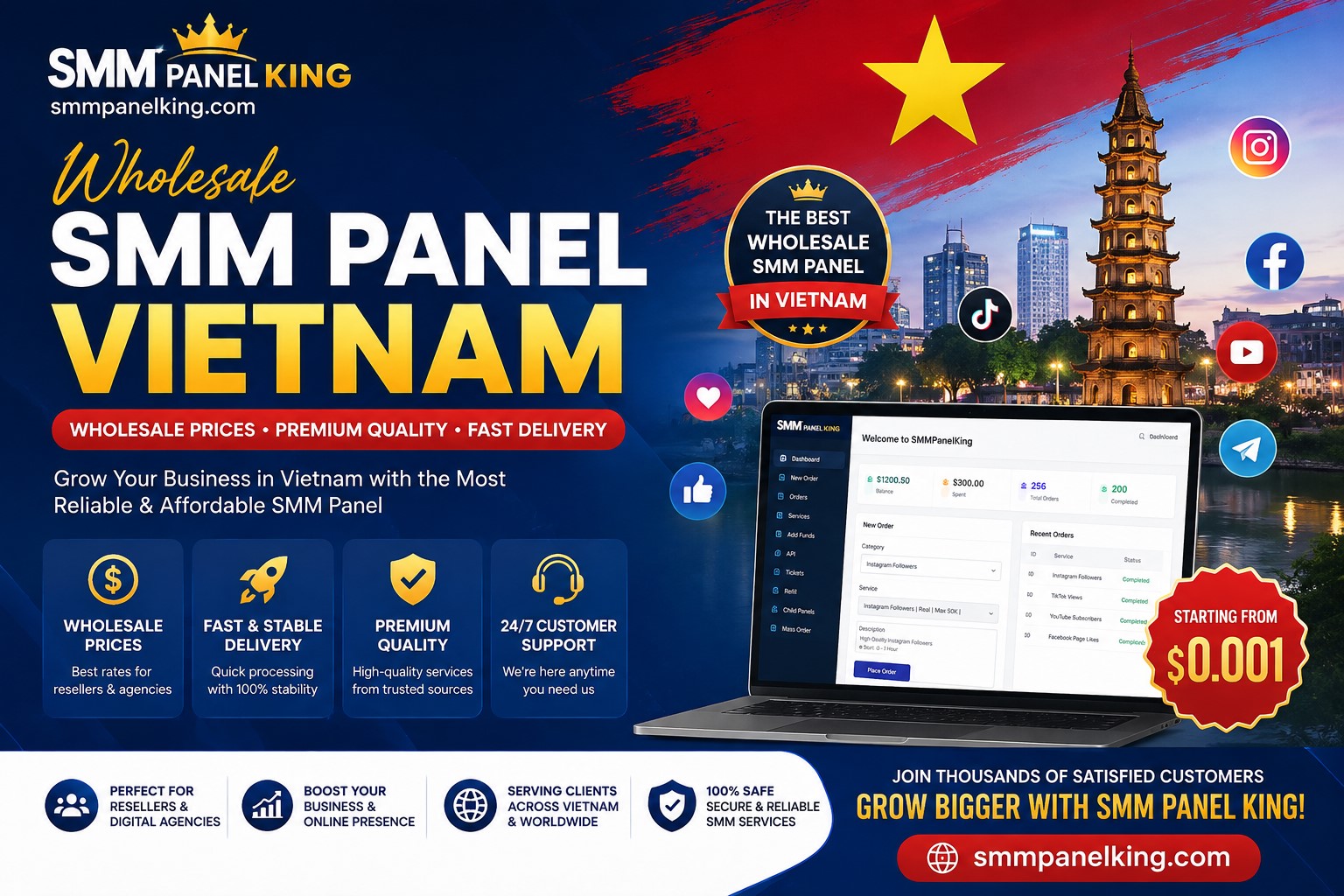 Wholesale SMM Panel Vietnam