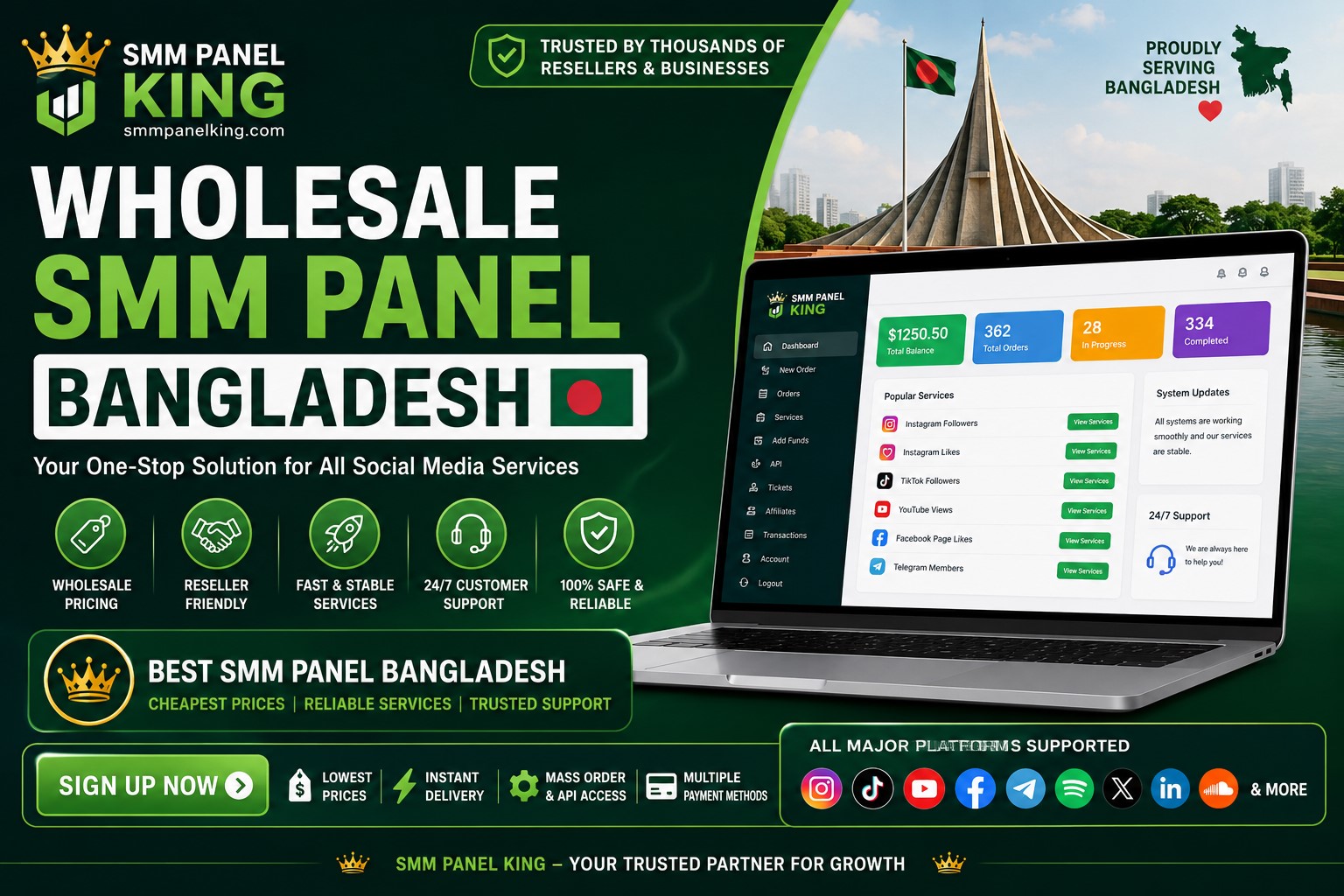 Wholesale SMM Panel Bangladesh