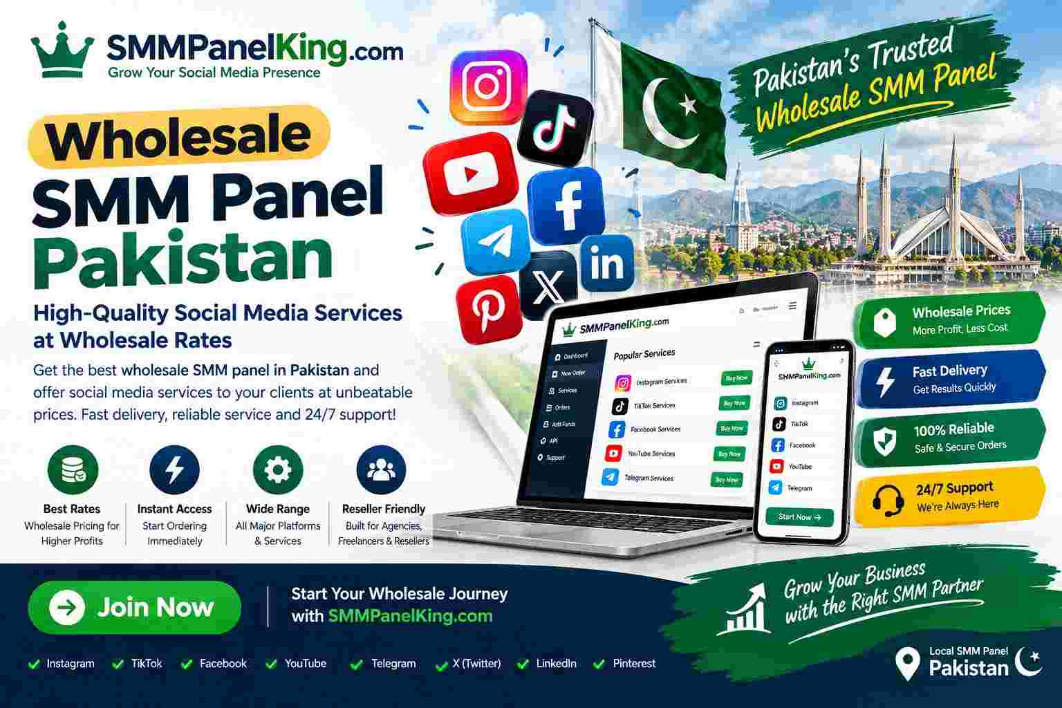 Wholesale SMM Panel Pakistan
