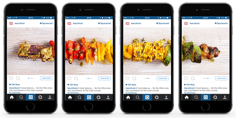 Instagram carousel composition and layout example