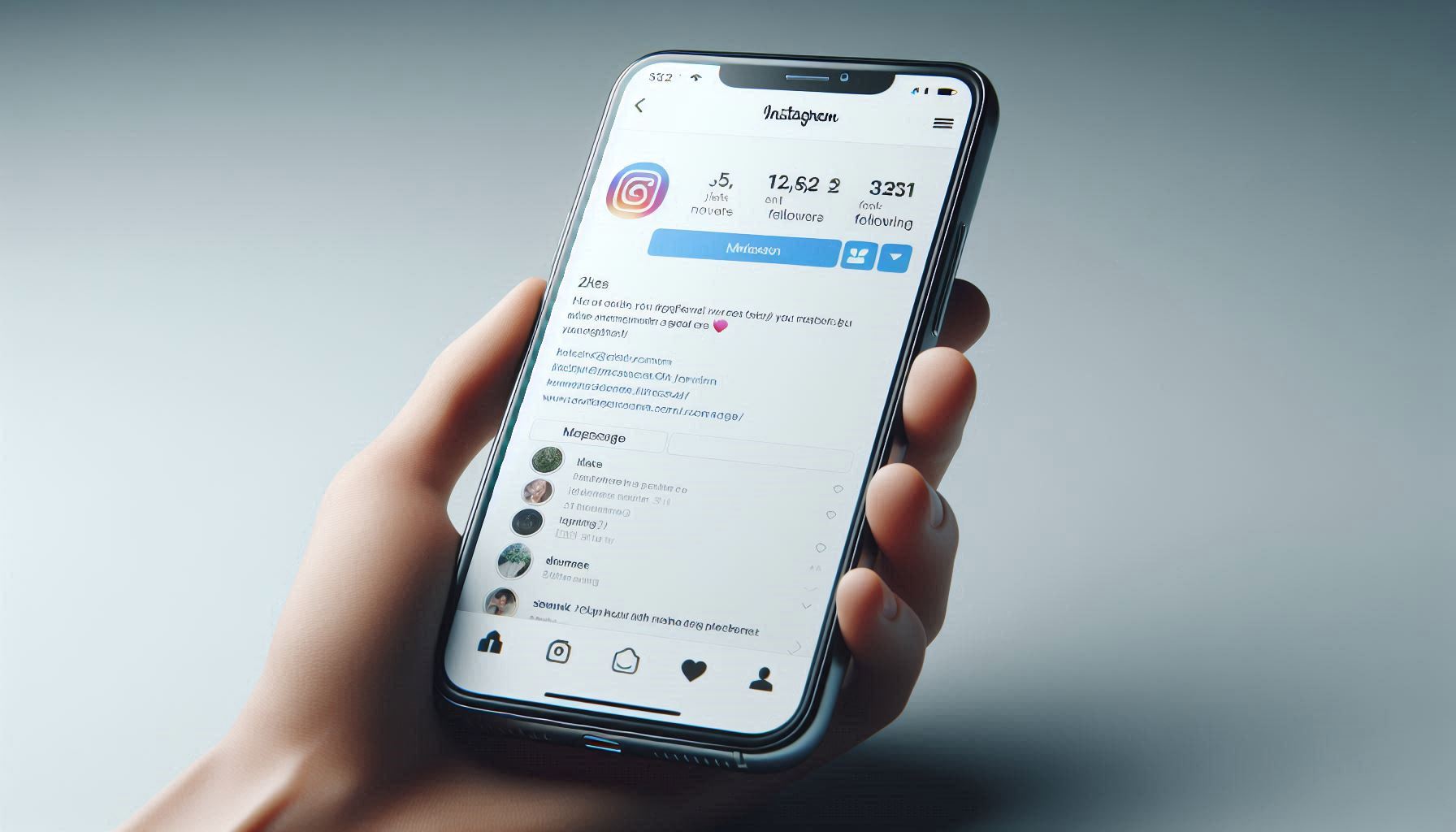 Instagram profile that looks active and credible with balanced likes and comments