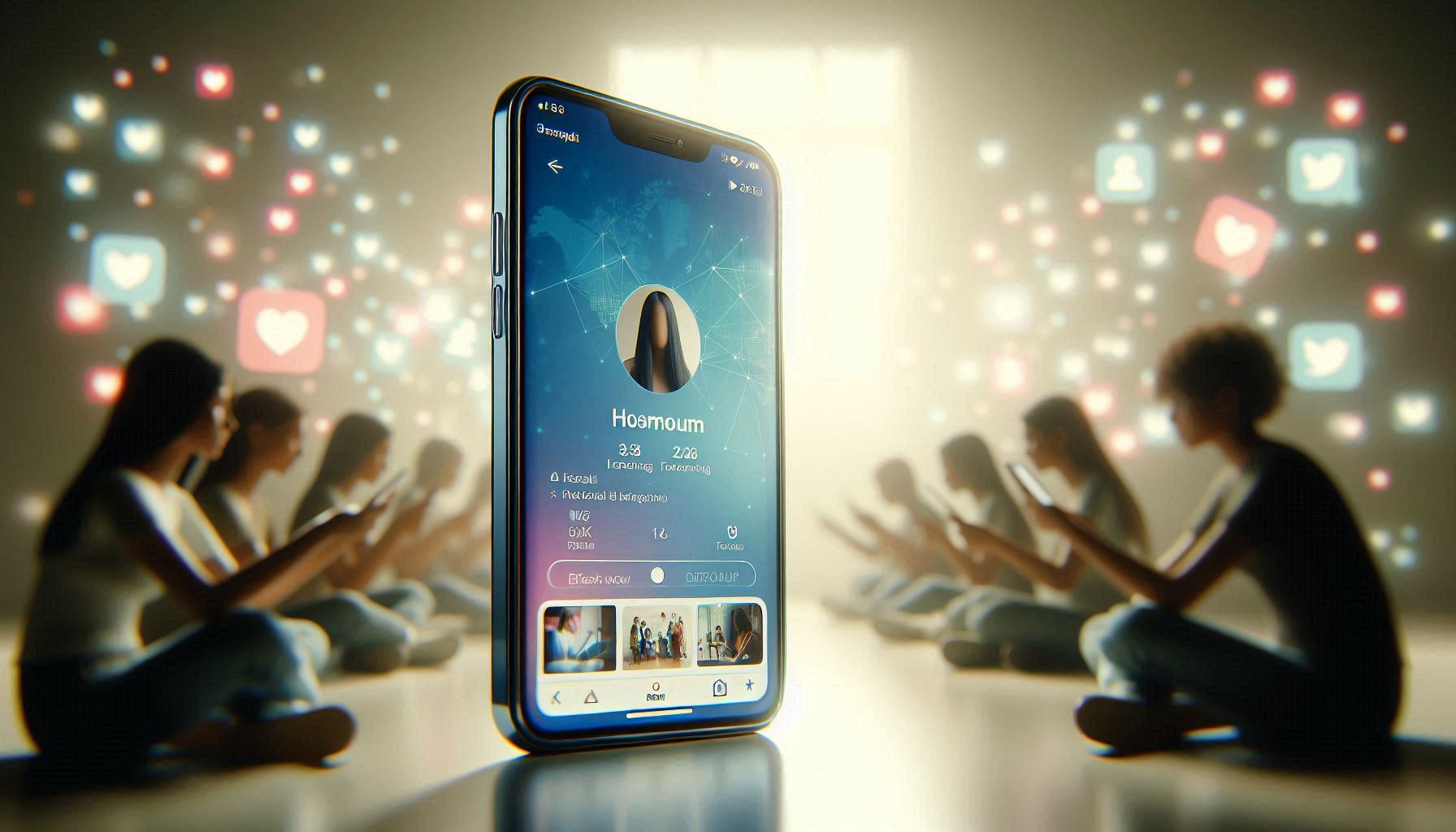 Instagram profile judged by social perception rather than algorithms