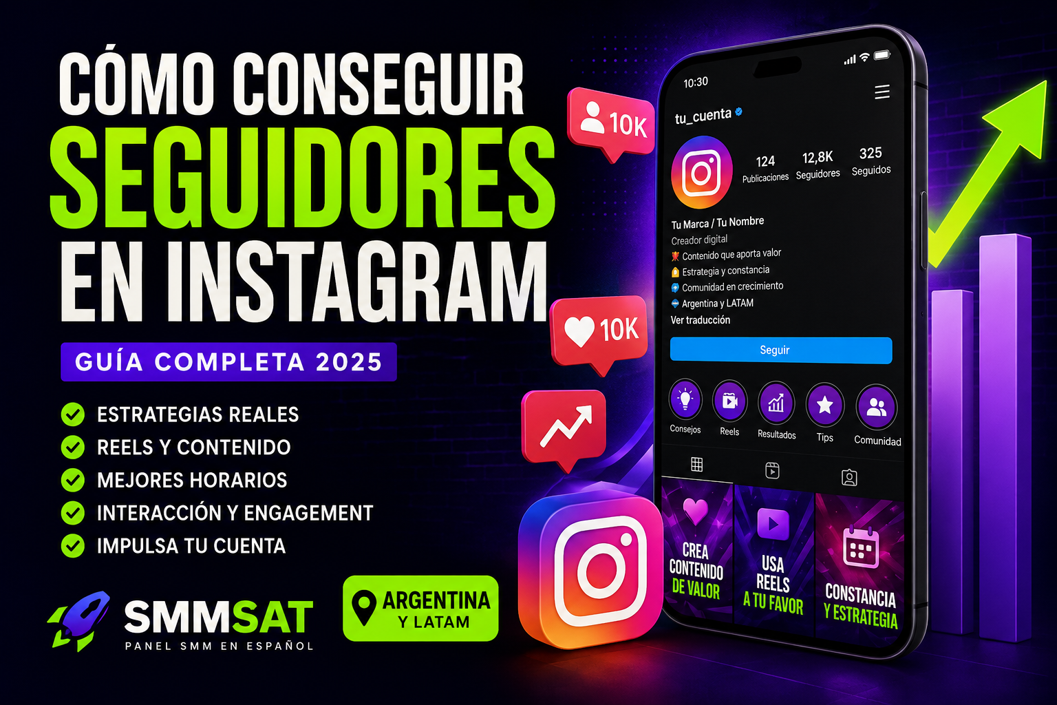 Cómo conseguir seguidores en Instagram con contenido Reels perfil optimizado y prueba social