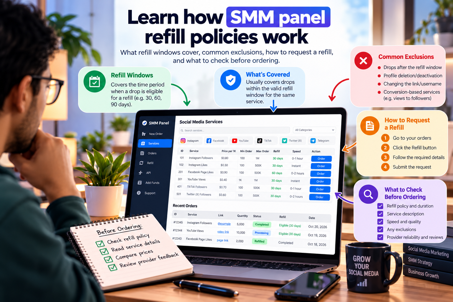 SMM Panel Refill Policy: What Buyers Should Check Before Ordering