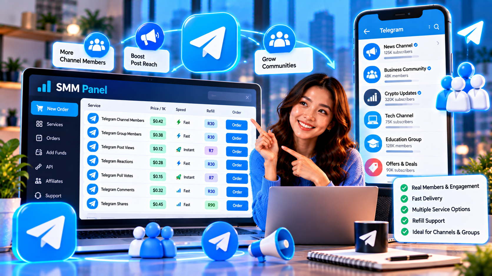 Telegram SMM Services 