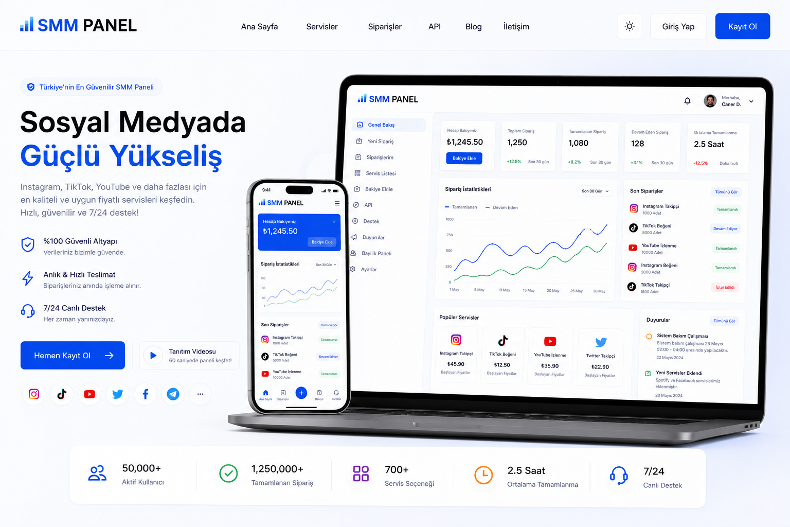 SMM Panel Dashboard