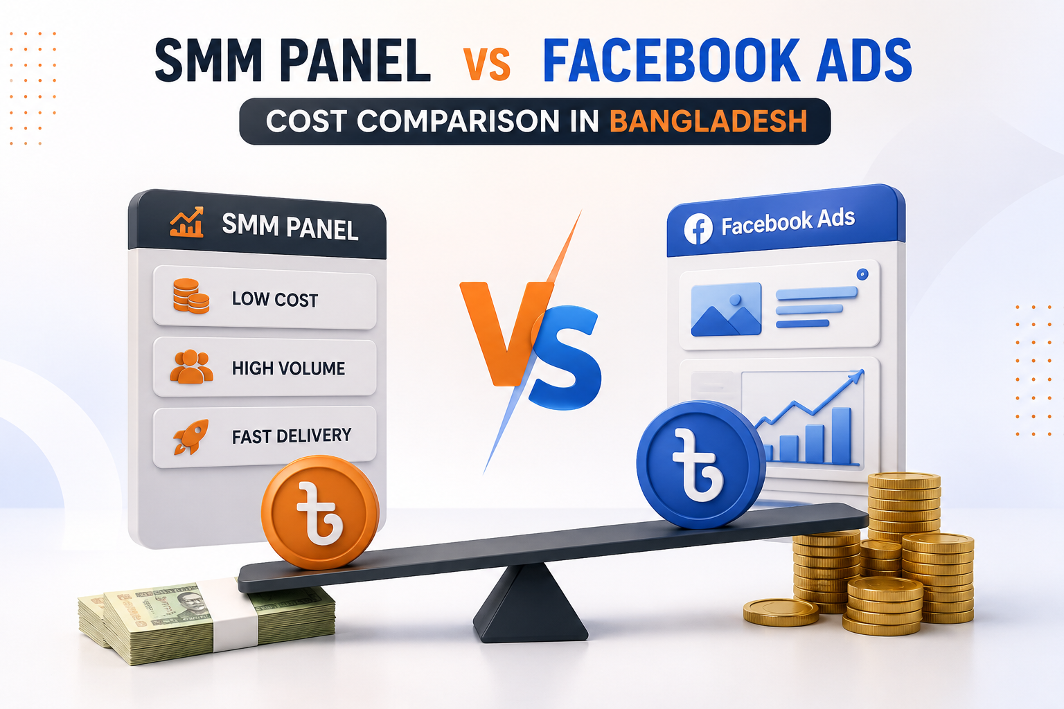 SMM Panel vs Facebook Ads: Cost Comparison in Bangladesh