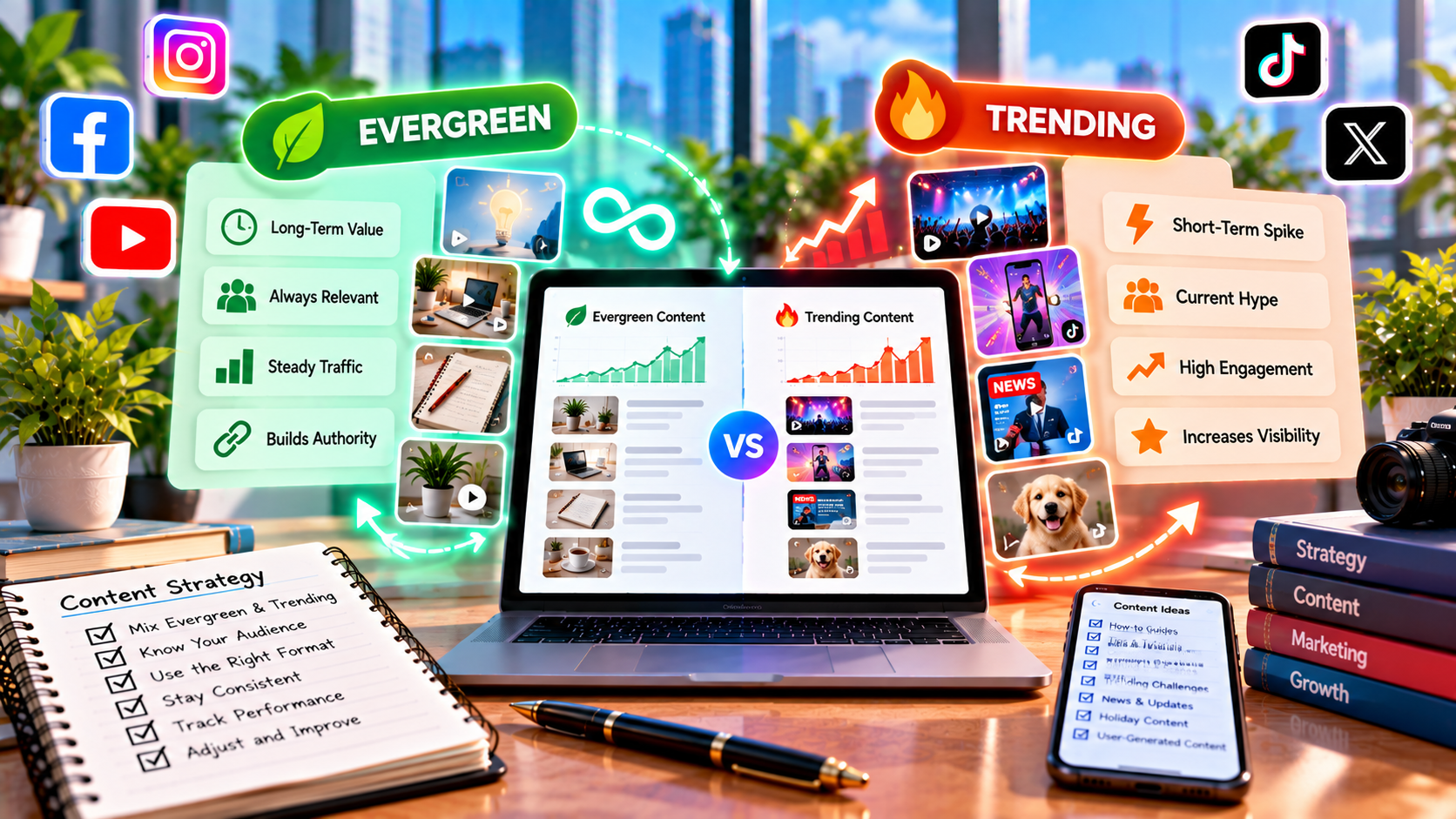 Evergreen vs Trending Social Media Content: What Should You Post?