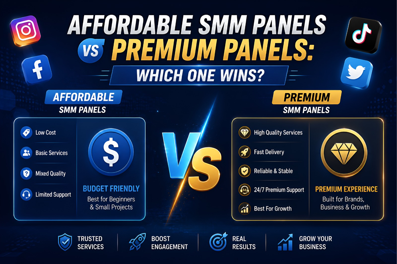 Affordable SMM Panels vs Premium Panels Which One Wins?