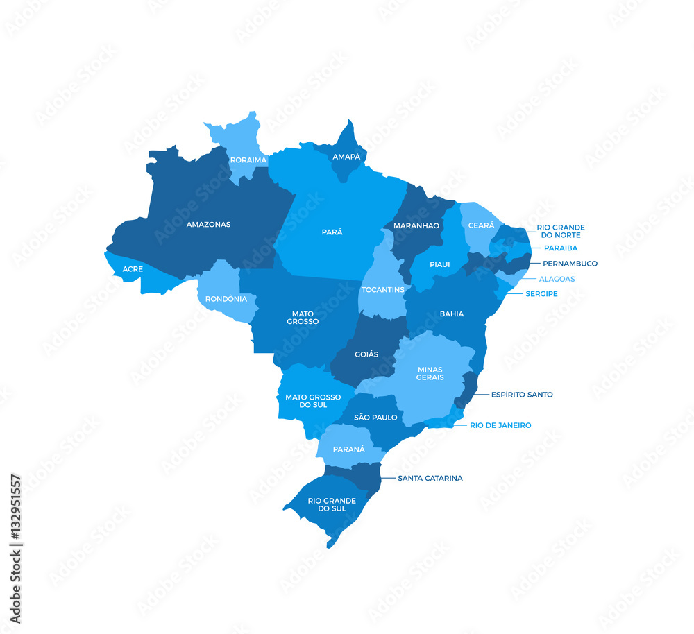 Curtidas Brasileiras por ESTADOS (Instagram)