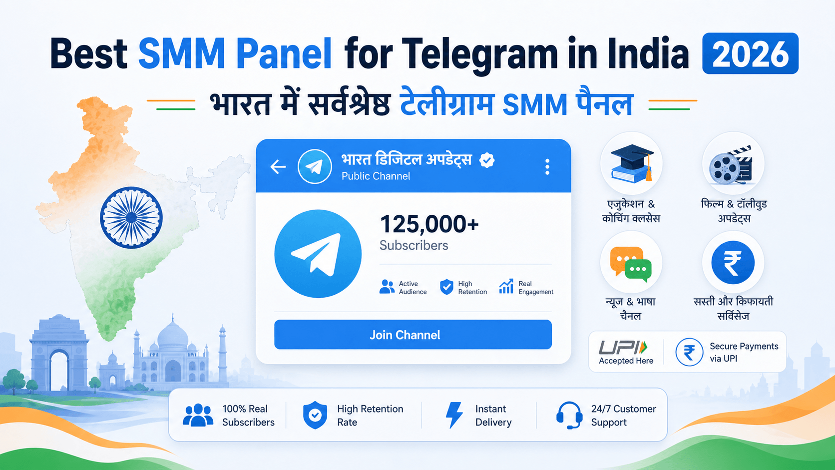 Best SMM Panel for Telegram in India 2026
