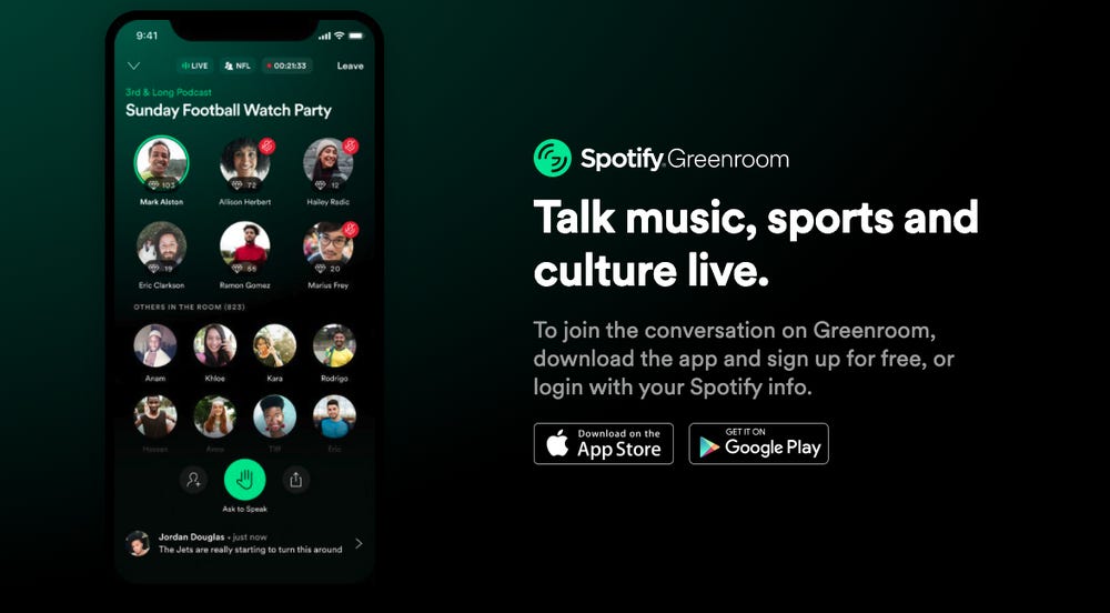 Spotify Yeni Özelliği: Greenroom! Greenroom Nedir? Green Room Nasıl Çalışır?