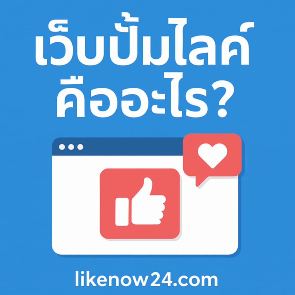 เว็บปั้มไลค์คืออะไร? เหมาะกับใคร และควรเลือกใช้แบบไหน