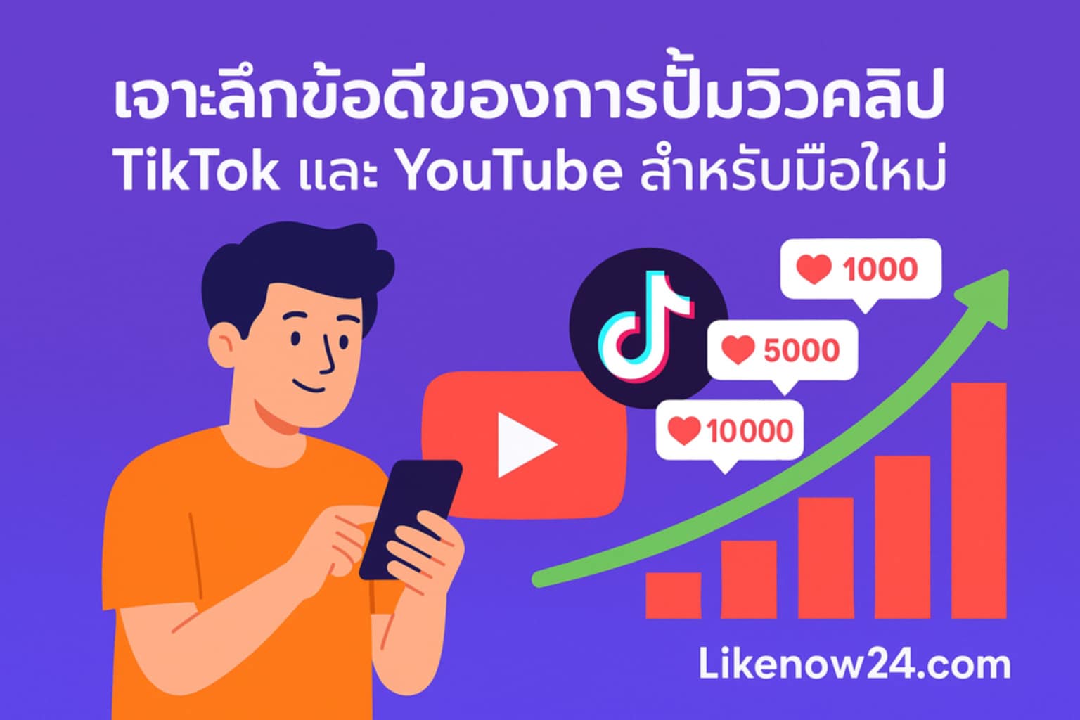เจาะลึกข้อดีของการปั้มวิวคลิป TikTok และ YouTube สำหรับมือใหม่