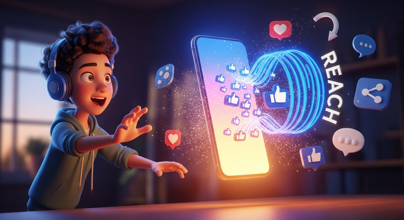 Como transformar curtidas em alcance real