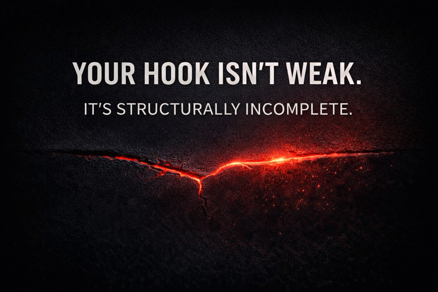Your Hook Isn’t Weak. It’s Structurally Incomplete.