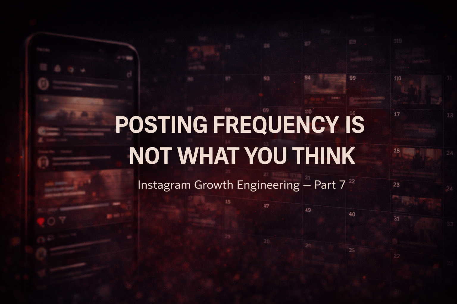 Posting Frequency Is Not What You Think