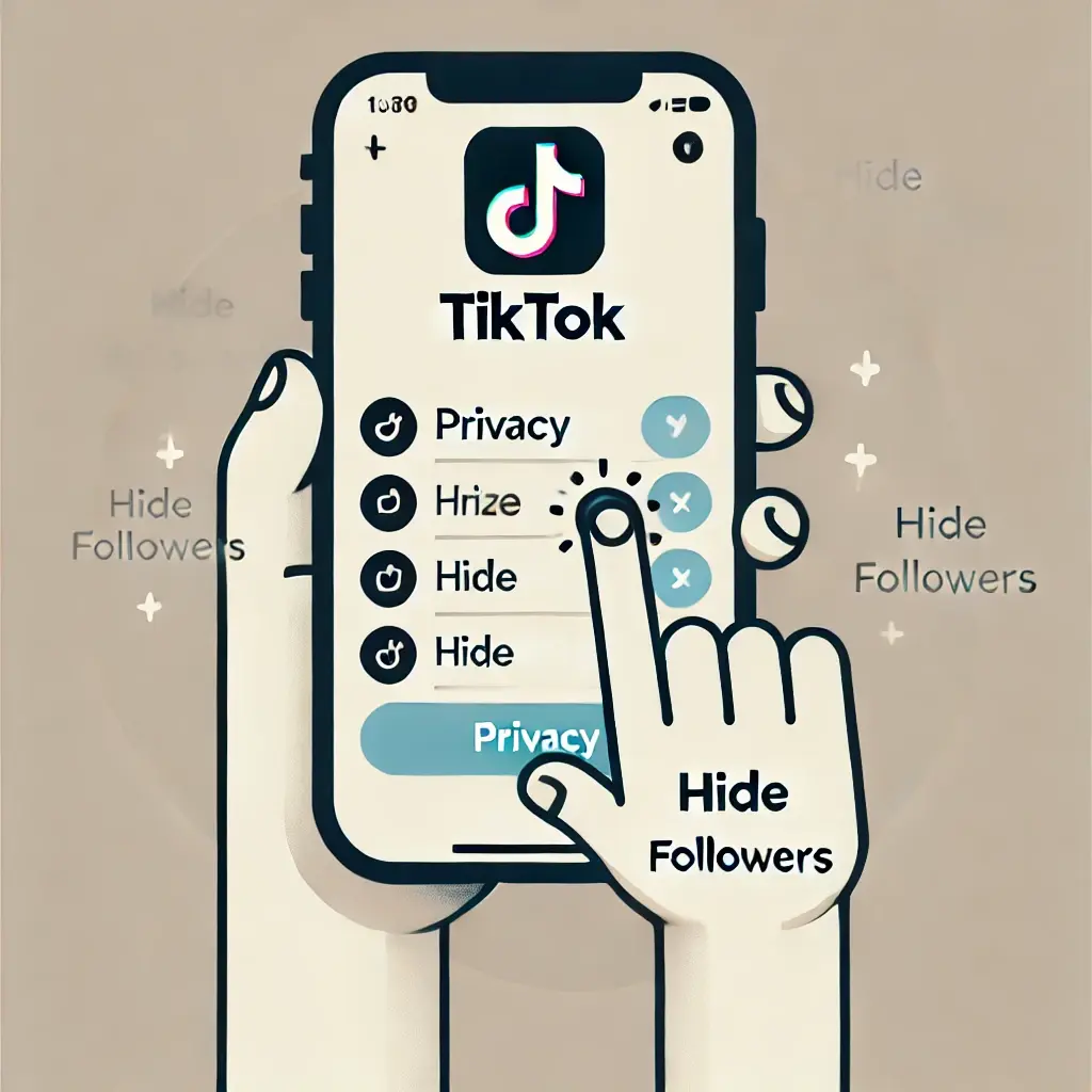 hide followers on tiktok