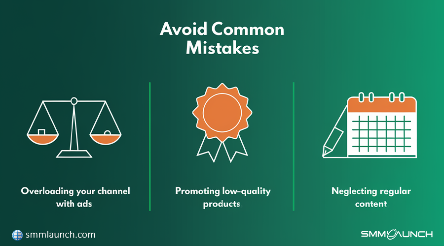 Key Mistakes to Avoid When Selling Ads on Telegram Channels