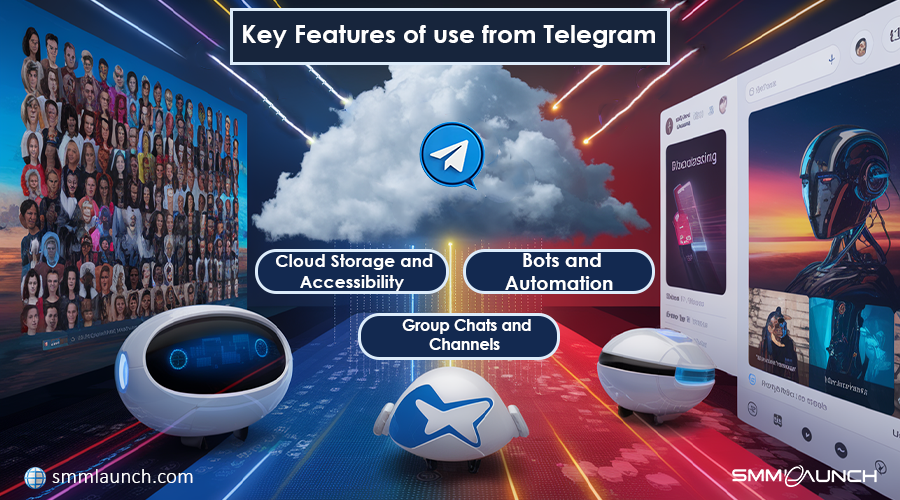 Features of use from Telegram