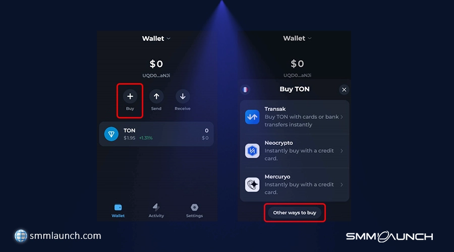 How to buy telegram premium with toncoin-step 7 from install ton keeper