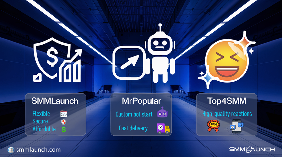 Discover reliable solutions to Buy Telegram Boost Channel, Buy Telegram Bot Starts, and Buy Telegram Reactions with SMMLaunch, MrPopular, and Top4SMM for efficient social media growth.