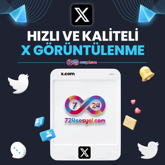 Hızlı ve Kaliteli X (Twitter) Görüntülenme satın al