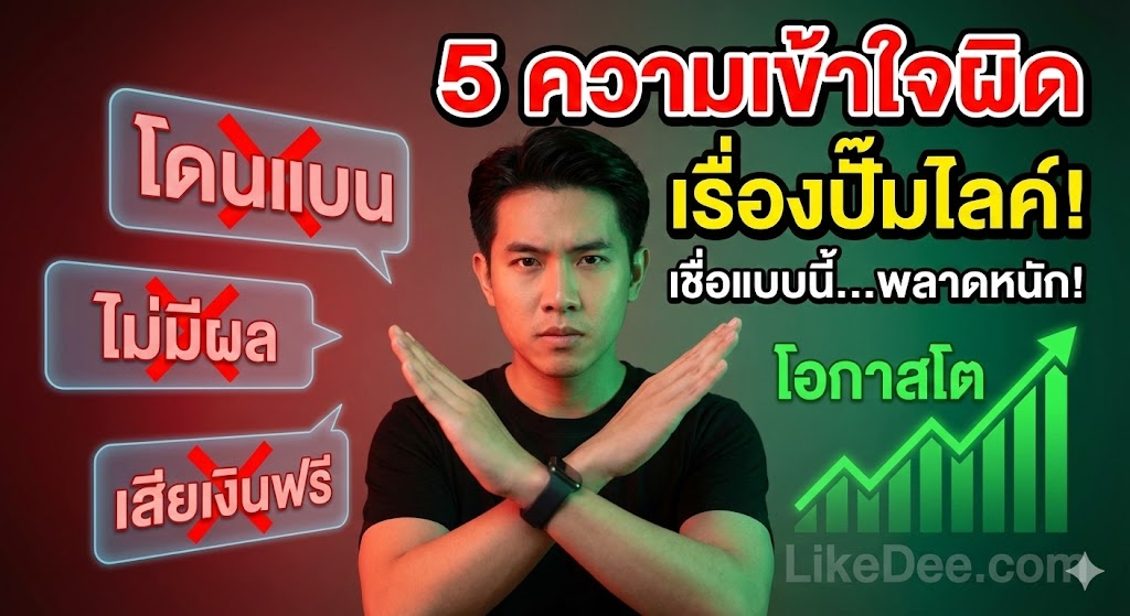 5 ความเข้าใจผิดเกี่ยวกับการ "ปั๊มไลค์" ที่ทำให้คุณพลาดโอกาสโต (ฉบับล้างบางความเชื่อเก่า 2026)