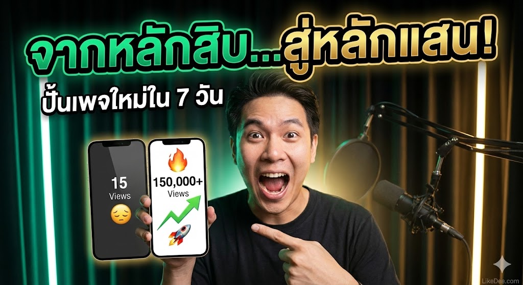 จากยอดวิวหลักสิบสู่หลักแสน! เผยเทคนิค "ปั้นเพจใหม่" ให้ปังภายใน 7 วัน (ทำตามได้จริง)