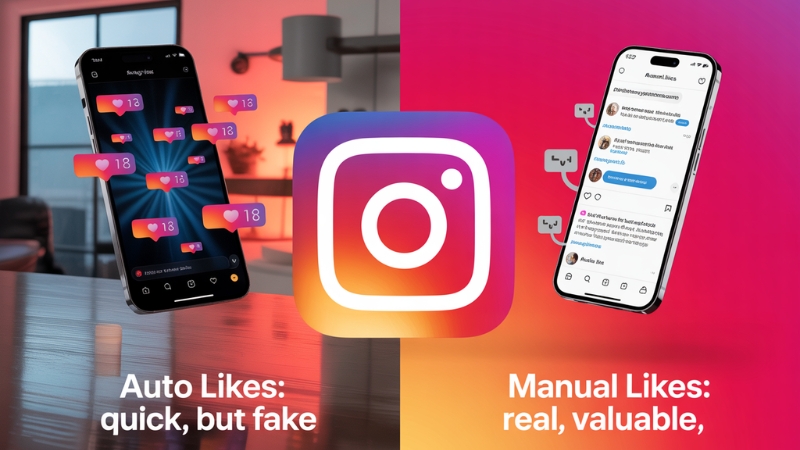 Instagram Auto Likes Vs Manual Likes-Which is Better for Growth?
