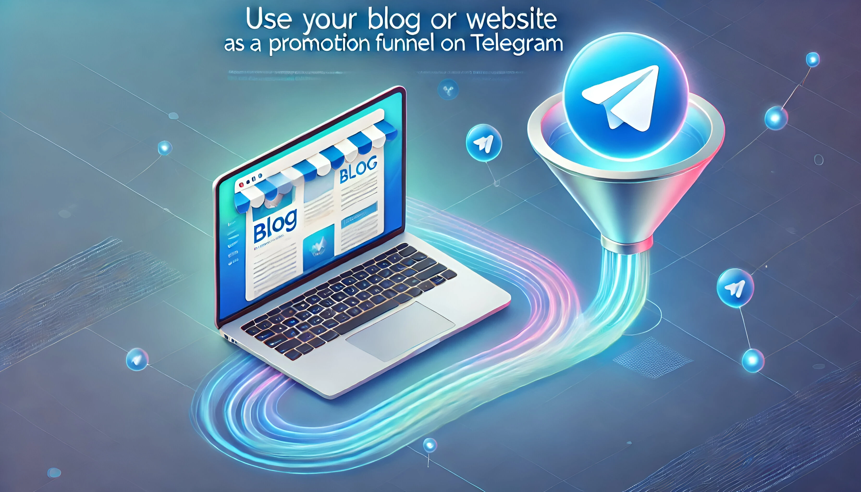 Visual guide on how to harness the power of Telegram to enhance business operations through your blog or website.