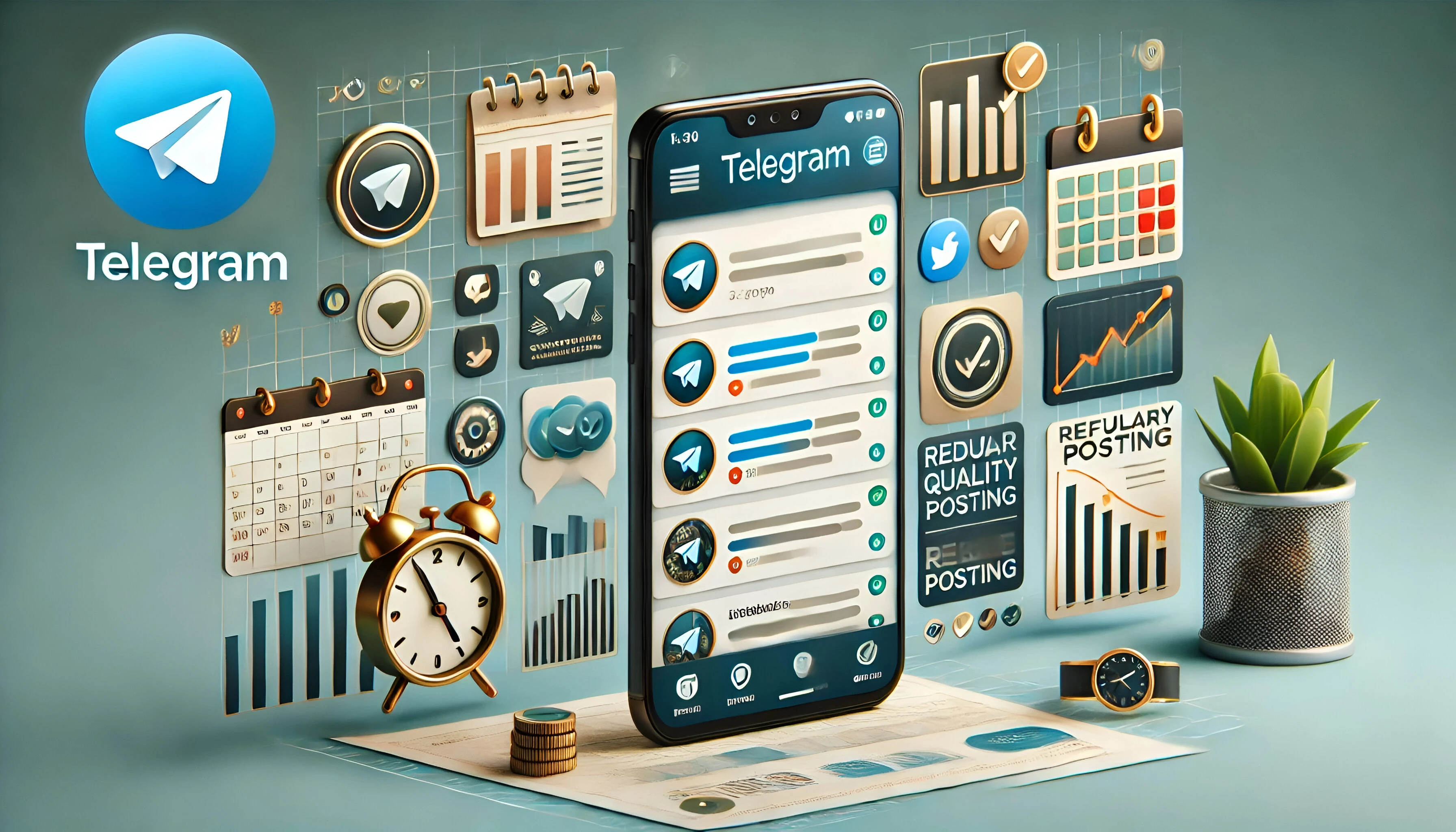 An eye-catching infographic featuring Pro Tips for Optimizing Telegram Content Strategies.