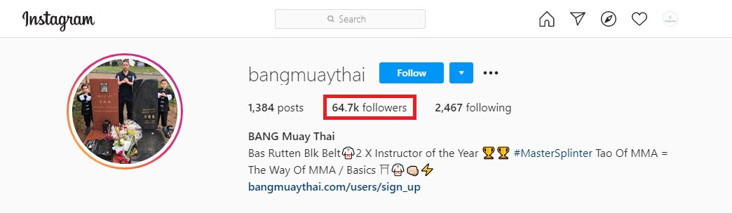 instagram Bang Muay Thai