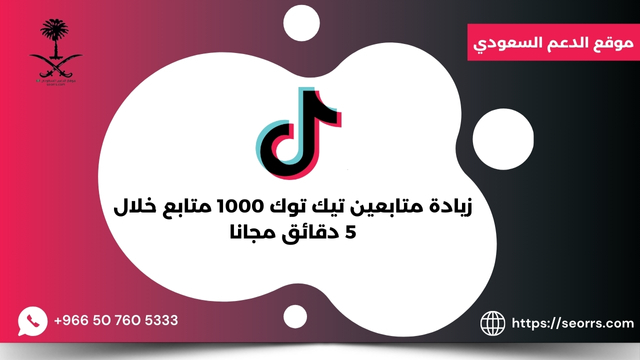 زيادة متابعين تيك توك 1000 متابع خلال 5 دقائق مجانا